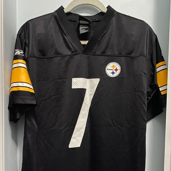 Team Apparel Reebok Youth Steelers Jersey #7 Roethlisberger - Picture 1 of 3